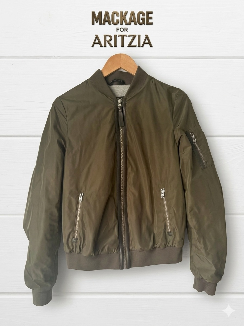 Mackage for Aritzia • Carra Bomber Jacket • Size XS